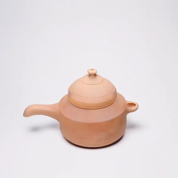 Desi Potter HandMade Unglazed Clay Cooker with Lid/ Mitti Ke Bartan - Image 6