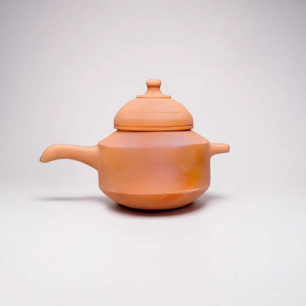 Desi Potter HandMade Unglazed Clay Cooker with Lid/ Mitti Ke Bartan - Image 4