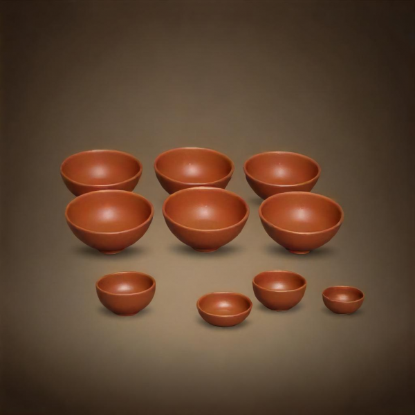 Desi Potters Handmade Unglazed Clay Katori - Image 2