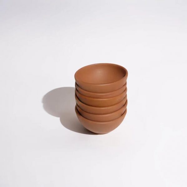 Desi Potters Handmade Unglazed Clay Katori