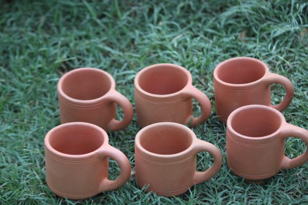 Desi Potters Handmade Unglazed Clay cup - Image 2