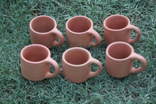 Desi Potters Handmade Unglazed Clay cup